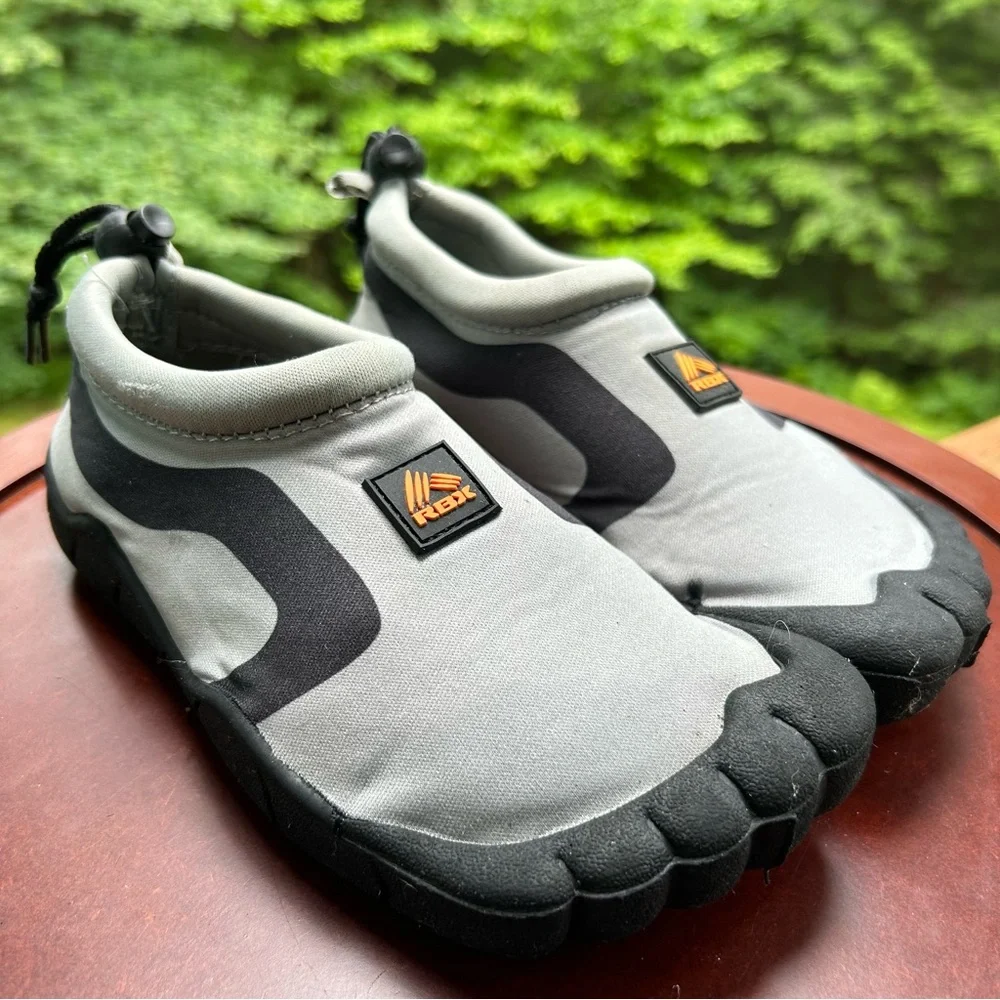 RBX Kids Water Shoes | Size 11/12 | Gray & Black | Pool, Creek & Beach Fun